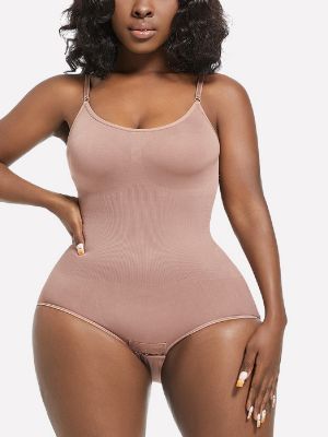 Seamless Tummy Tuck Shaping Upper Support Gathering Plus Bodysuit