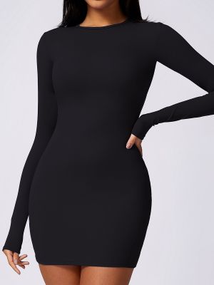 Long Sleeve Sexy Backless Hip Dresses