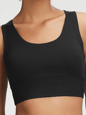 Plus Size Extra Long Shockproof Tank Top Sports Bra