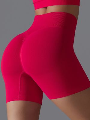 Solid Color Skinny Running Yoga Shorts