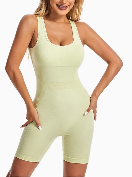 Sexy Hip Lift Backless Fitness Wear Sports Bodysuit