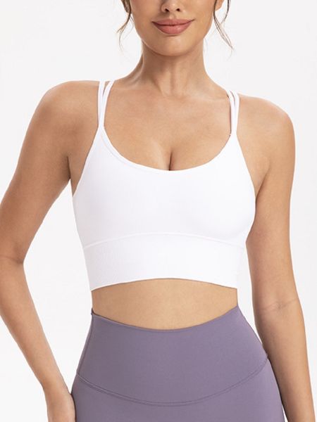 Nude Sports Yoga Cross Back Camisole Bra