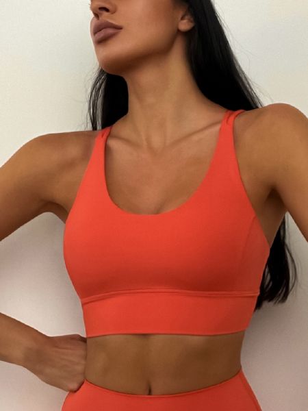 Breathable Skinny Back Gathering Shock Absorbing Sports Bra Yoga Set