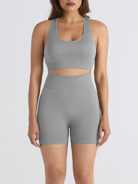 Seamless Casual Athletic Two-Piece Suit